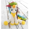 Figurka cukrowa na tort jednorożec tęczowy unicorn ozdoby na tort